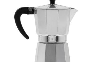Cafetière moka Hola argentée 12 tasses en Aluminium BOJ