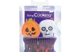 Caissettes et cake toppers Halloween 24 pièces Scrapcooking