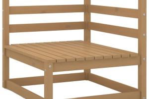 Canapé d'angle de jardin 70 x 70 x 67 cm bois de pin massif marron 02_0013209