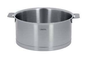 Casserole inox Strate sans manche 18 cm Cristel