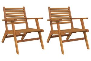 Chaises de jardin 2 pièces bois d'acacia solide 02_0013334