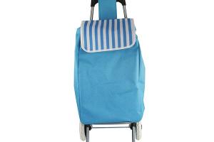Chariot de courses bleu 46 L