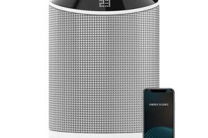 Chauffage en céramique Wi-Fi avec 3 modes de fonctionnement et minuterie 2000W blanc noir Cecotec