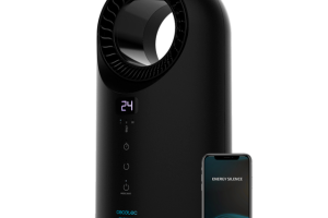 Chauffage soufflant Wi-Fi avec oscillation et 3 modes et panneau tactile 1500W noir Cecotec