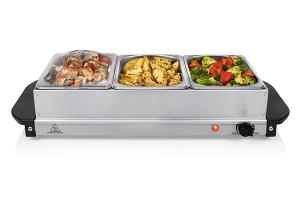 Chauffe plat 3 compartiments 4,2 L - 200 W Princess