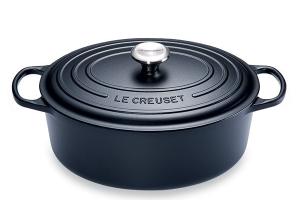 Cocotte fonte ovale 31 cm noir Le Creuset