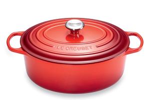 Cocotte fonte ovale cerise 31 cm Le Creuset