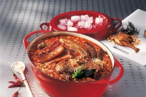 Cocotte fonte ovale Doufeu 32 cm 7,2 L cerise Le Creuset