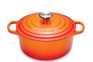Cocotte fonte rond 26 cm volcanique Le Creuset