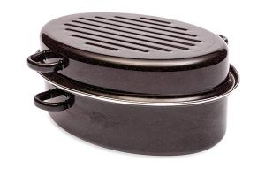 Cocotte roaster 38 cm acier émaillé Baumalu