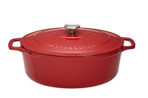 Cocotte sublime fonte ovale 6 L 31 cm rouge Chasseur