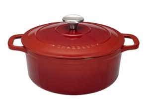 Cocotte Sublime fonte rond 6,1 L 28 cm rubis Chasseur