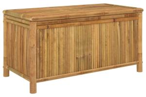 Coffre boîte meuble de jardin rangement 110 x 52 x 55 cm bambou 02_0012999