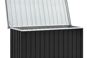 Coffre boîte meuble de jardin rangement 149 x 99 x 93 cm anthracite 02_0013061