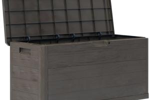 Coffre boîte meuble de jardin rangement 280 litres marron 02_0013026