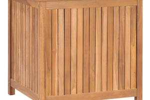 Coffre boîte meuble de jardin rangement 60 x 50 x 58 cm bois de teck solide 02_0013040