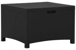 Coffre boîte meuble de jardin rangement 60 x 54 x 41 cm rotin pp graphite 02_0013043