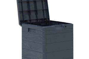 Coffre boîte meuble de jardin rangement 90 litres anthracite 02_0013048