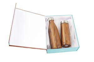 Coffret bois 1 bouteille 500 ml et 1 théière 350ml Yoko® Design