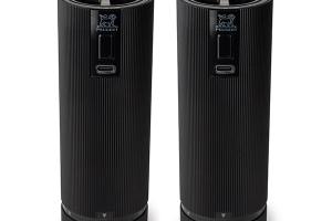 Coffret duo de moulins à poivre et à sel électriques Line noir mat 15 cm Peugeot