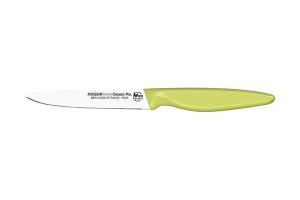 Couteau d'office lame crantée 11 cm vert anis Bio sourcé Nogent