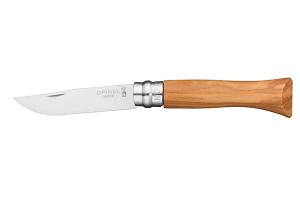 Couteau pliant N°06 Inox 7 cm manche en Olivier Opinel