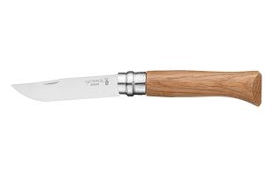 Couteau pliant N°08 Inox 8,5 cm manche en Chêne Opinel