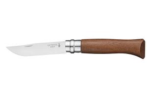 Couteau pliant N°08 Inox 8,5 cm manche en Noyer Opinel