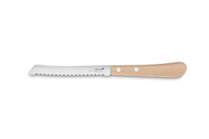 Couteau à tomate lame inox 11 cm manche hêtre naturel Essentiel Déglon