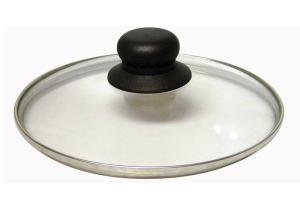 Couvercle verre 26 cm + bouton bakélite Baumalu