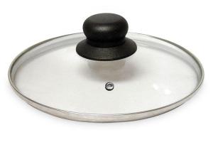 Couvercle en verre cerclé inox 18 cm Baumalu