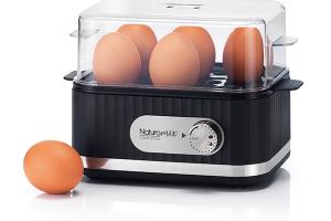 Cuiseur à œufs électrique 6 œufs 400 W noir Naturamix