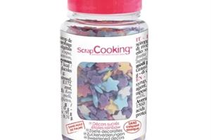 Décorations Etoiles rainbow en sucre Scrapcooking