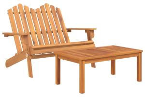 Ensemble de salon de jardin meuble d'extérieur ensemble de mobilier 2 pièces bois acacia solide 02_0014209