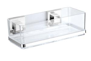 Étagère murale en acier inox Vacuum-Loc® Quadro Wenko by Maximex