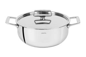 Faitout avec couvercle inox Castel'pro 24 cm Cristel