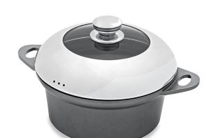 Faitout revêtement Dur comme la pierre avec couvercle 24 cm Mathon