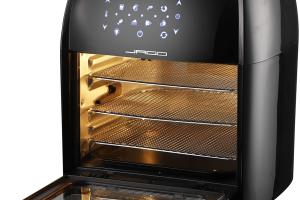 Friteuse sans huile écran tactile led déshydrateur minuterie avec accessoires panier grille gant 1800 watts 12 litres