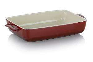 Grand plat à four en céramique 37,5 cm rouge Kela