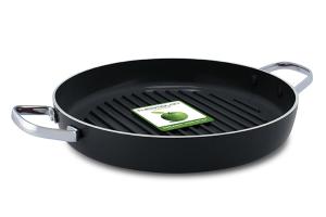 Gril Rond Essentials 28 cm noir en Aluminium Green pan