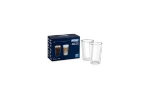 De'Longhi Lot de 2 verres élégants et thermiques en verre borosilicate à double paroi, 500 ml