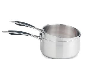 Lot 2 casseroles inox Excell'Inox 16 et 20 cm Mathon