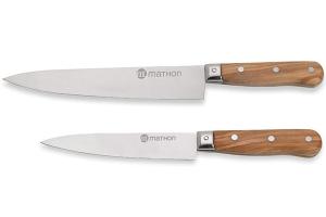 Lot de 2 couteaux Chef 15 et 20 cm Mathon