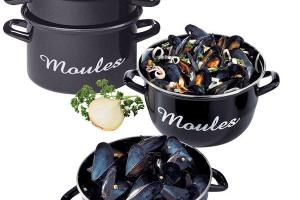 Lot de 2 marmites à moules individuelles 18 cm Baumalu