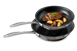 Lot 2 poêles antiadhérentes 24 et 28 cm Chef Beka