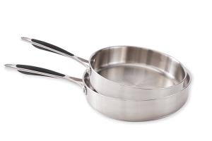 Lot 2 sauteuses Excell'Inox tout inox 24 et 28 cm Mathon