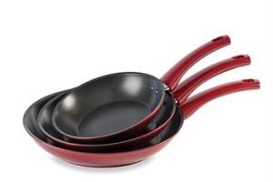 Lot de 3 poêles antiadhérentes Prestige Rubis 20, 24 et 28 cm Mathon