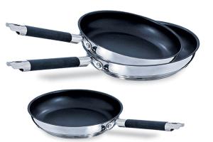 Lot de 3 poêles antiadhésives Rapid Cook 20, 24 et 28 cm Mathon