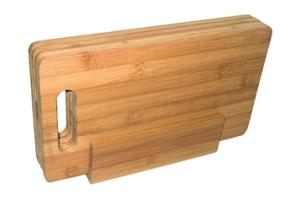 Lot de 4 planches à petit déjeuner en bambou avec support Point Virgule