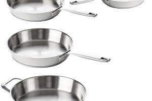 Lot 4 poêles à frire tout inox Maestro 20, 24, 28 et 32 cm   Beka